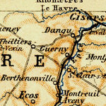 Paris region general map, 1903
