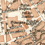 Pau city map, 1902
