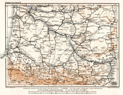 Southwest France (Bordeaux, Gascogne, Gyuenne…), 1902