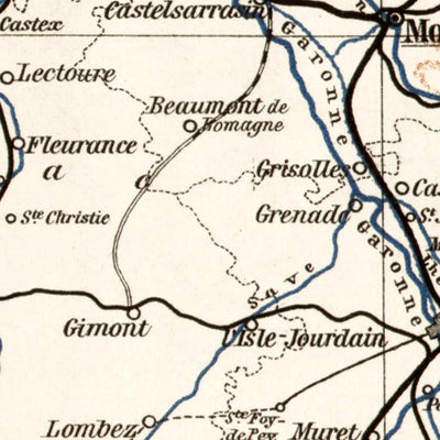 Southwest France (Bordeaux, Gascogne, Gyuenne…), 1902
