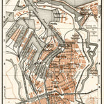 Dunkerque (Dunkirk) city map, 1913