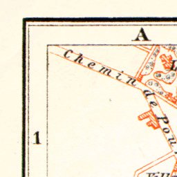 Dieppe city map, 1910