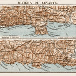 Map of the Riviera di Levante, 1913