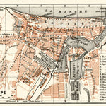 Dieppe city map, 1913