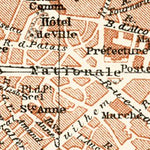 Montpellier city map, 1913 (second version)