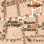 Sens city map, 1909