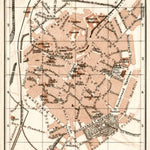 Valenciennes city map, 1909