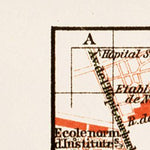 Montpellier city map, 1913 (first version)