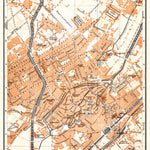 Mülhausen (Mulhouse) city map, 1906