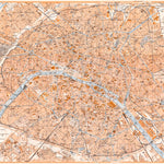 Paris city map, 1931