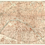 Paris city map, 1903