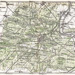 Forest of Fontainebleau (Forêt de Fontainebleau) and Town of Fontainebleau map, 1931