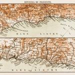 Map of the Riviera di Ponente, 1903