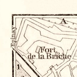 Saint-Denis map, 1910