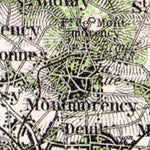 Saint-Denis - Pontoise map, 1931