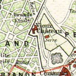 Versailles town and park map, 1910
