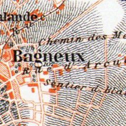 Clamart-Sceaux-Villejuif map, 1910