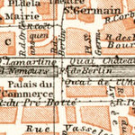 Rennes city map, 1909