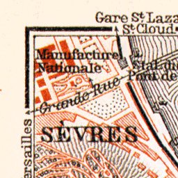 Meudon and environs map, 1931