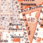 Vichy city map, 1900