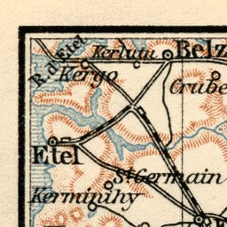 Le Morbihan. Vannes and vicinities map, 1913