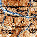Romanche Valley and Vénéon Valley map, 1885