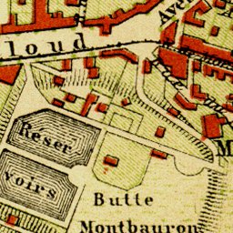 Versailles town and park map, 1903