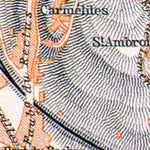 Chambéry city map, 1913 (1:15,000)