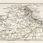 Algiers (al-Jazā’er). Map of the farther environs of Algiers, 1913