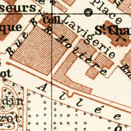 Blida town plan, 1909