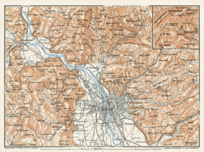 Graz and environs, 1911