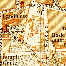 Innsbruck town plan, 1906 (second version)