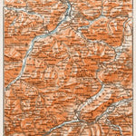 Map of the environs of Reutte and Imst, 1909