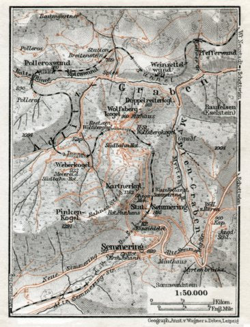 Semmering and environs, 1910