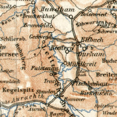 Tölz, Tegernsee, Schliersee and environs, 1906