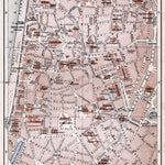 Antwerp (Antwerpen, Anvers), city centre map, 1904