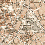 Antwerp (Antwerpen, Anvers) town plan, 1909