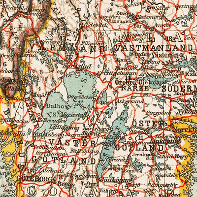 Baltic Lands (Ostseeländer) General Map, 1931 (Estonia Country Maps)