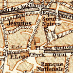 Brügge (Bruges) town plan, 1904