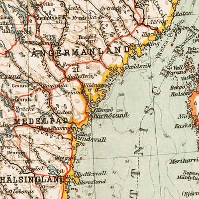 Baltic Lands (Ostseeländer) General Map, 1931 (Denmark Region Maps)