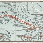 Map of Cuba, 1909