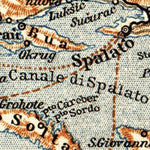 Traù (Trogir) town plan, 1911