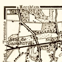 Brussels and environs map, 1903