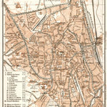 Ghent (Gent) town plan, 1909