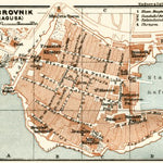 Ragusa (Dubrovnik) town plan, 1929