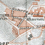 Brünn (Brno), town plan with environs map (Schreibwald - Blansko), 1910