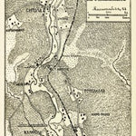 Imatra and nearer environs map, 1889