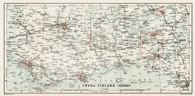 South Finland map, 1929