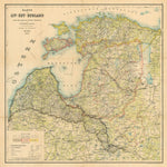Estonia, Livonia and Courland (Livland, Estland, Kurland) map, 1898