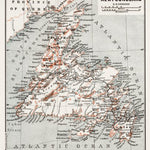 Map of Newfoundland, 1907